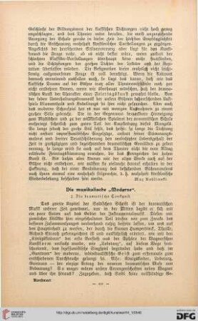 Die Musikalische "Moderne", [2]: die dramatische Tonkunst