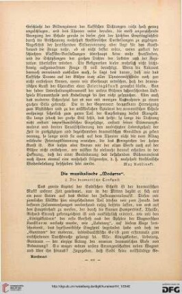 Die Musikalische "Moderne", [2]: die dramatische Tonkunst