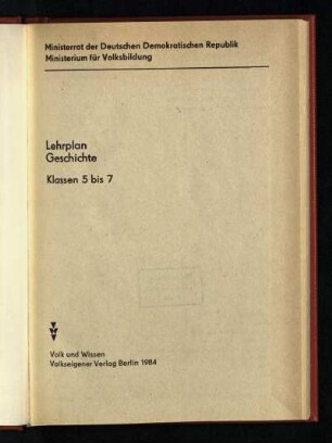 1984: Klassen 5 bis 7