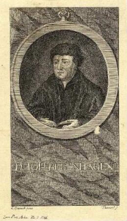 Bildnis von Johannes Bugenhagen (1485-1558)