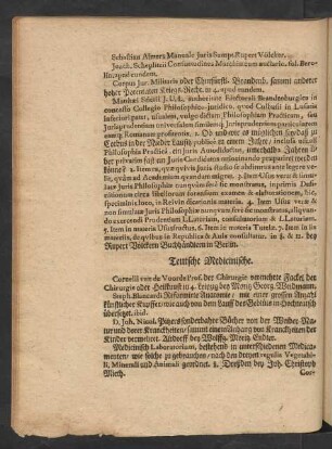Teutsche Medicinische.