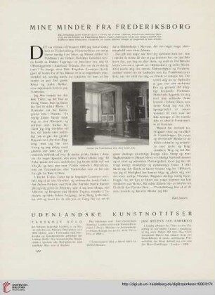 3: Mine Minder fra Frederiksborg