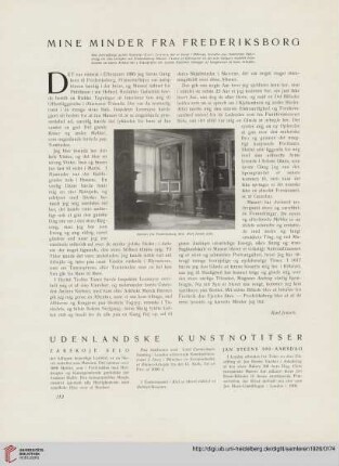 3: Mine Minder fra Frederiksborg