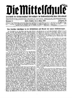 Das deutsche Schrifttum in der Mittelschule auf Grund der neuen Bestimmungen