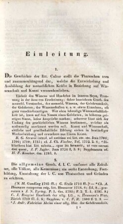 Handbuch der Geschichte der Litteratur, 1. Einleitung und Geschichte der alten Litteratur
