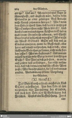 XI. Artickel