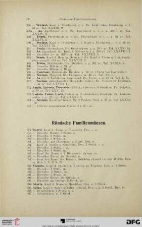 Römische Familienmünzen (Nr. 377-608)