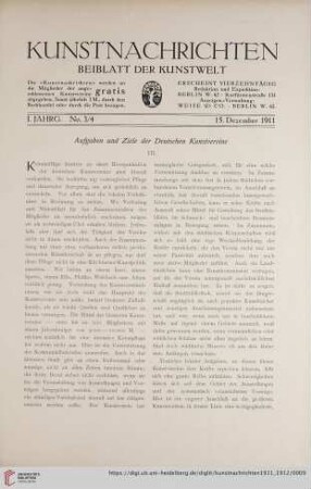 No. 3/4 (15. Dezember 1911)