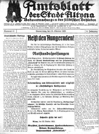 Nummer 43 : Donnerstag, den 25. Oktober 1923