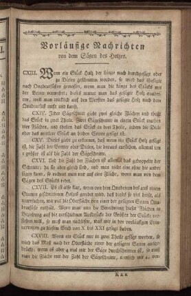Vorlaeufige Nachrichten von dem Saegen des Holzes