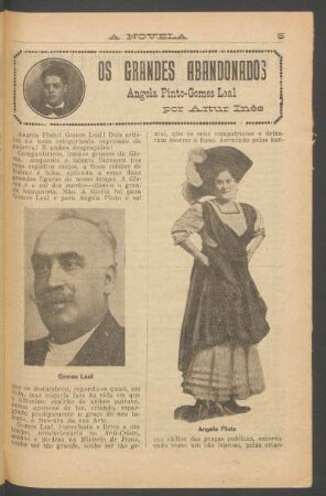 Os grandes abandonados : Angela Pinto - Gomes Leal