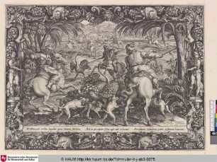[Die Straußen-Jagd; Hunt for ostrich]