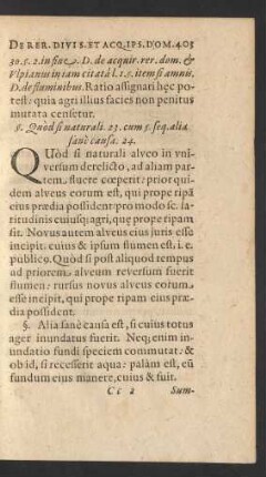 §. Quod si naturali. 23. cum §. seq. alia sane causa. 24.