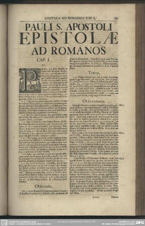Pauli S. Apostoli Epistolae Ad Romanos