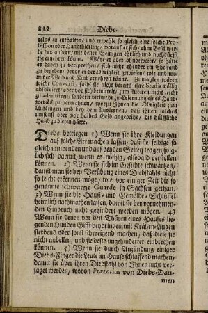 Diebe. - Forst-Meistere.