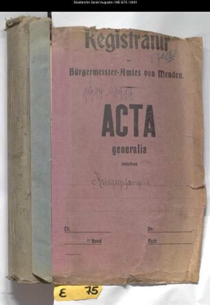 Kriegsgefangene - generalia -
