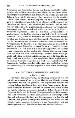 § 6. Die Typen Der Dramatischen Handlung