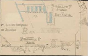 Schwerspat-Bergwerk Oberharmersbach; Grundriss der Baryt-Wäscherei, 1:100