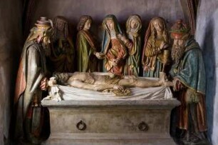 Frankreich. Auvergne. Cantal. Salers. Eglise Saint Matthieu. Grablegung. 1495