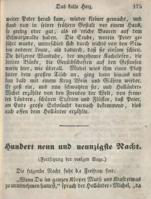 Hundert neun und neunzigste Nacht