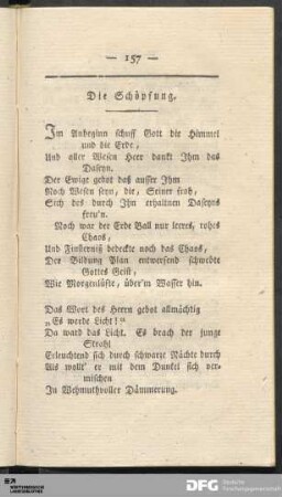 Die Schöpfung.