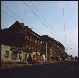 Dresden-Friedrichstadt. Schäferstraße. Blick nach Nordost