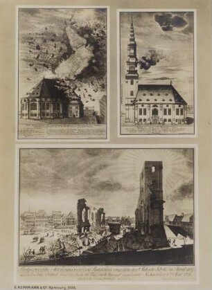 "Die alte Michaeliskirche (nach alten Stichen)" aus der "St. Michaelis Gedächtnismappe"
