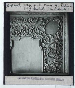 Berlin, Schloss Köpenick : Innenansicht, Detail, Stuckdecke