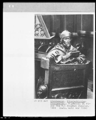 Chorgestühl — Büste des Propheten Jesaja