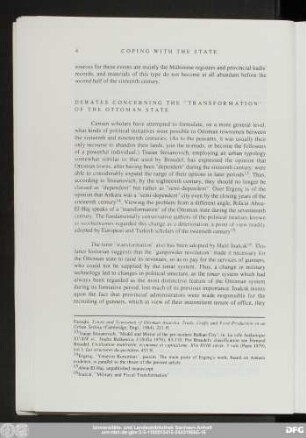 Debates Concerning The "Transformation" Of The Ottoman State