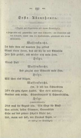 Erste Abentheure