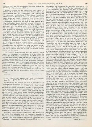 625-626 [Rezension] Loretz, Oswald, Die Wahrheit der Bibel