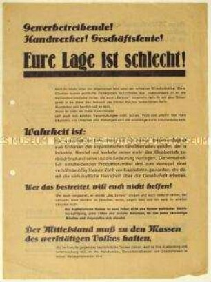 Aufruf zum Eintritt in die SPD