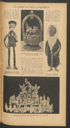Un artista en frutas y legumbres