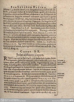 Caput XX. Judaei abstinent à lepore.