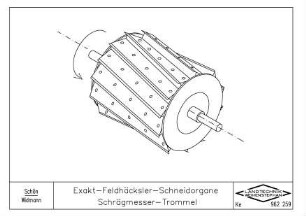 Exakt-Feldhäcksler-Schneidorgane Schrägmesser-Trommel