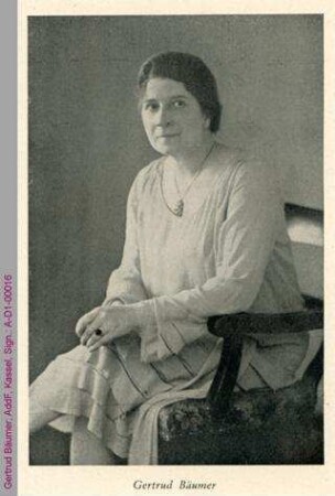 Porträt von Gertrud Bäumer