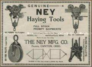 Rollen für Winden und Aufzüge von der Ney MFG Company in USA