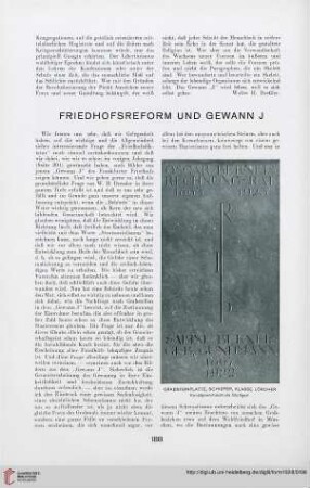 3: Friedhofsreform und Gewann J