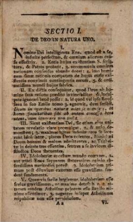 Theses theologicae de deo uno et trino ac incarnato