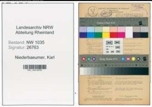 Entnazifizierung Karl Niederbaeumer , geb. 07.12.1889 (Steiger)