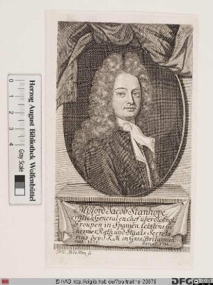 Bildnis James Stanhope, 1718 1. Earl Stanhope