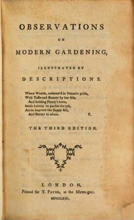 Observations On Modern Gardening : illustrated by descriptions