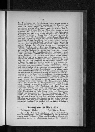 Sitzung am 19. März 1929