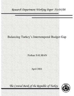 Balancing Turkey's Intertemporal Budget Gap