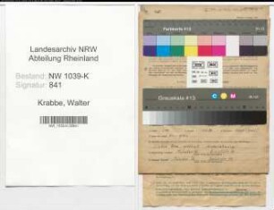 Entnazifizierung Walter Krabbe , geb. 09.10.1905 (Angestellter)