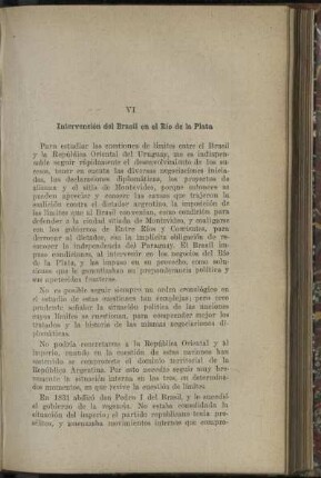 VI: Intervención del Brasil en el Río de la Plata