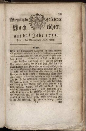 Den 10. des Weinmonats. XXX. Stück.