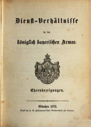 Dienst-Verhältnisse in der königlich bayerischen Armee, [3]. Inspicirungen und Musterungen