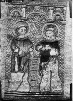 Kloster Lichtental Kasel links Laurentius, rechts Stephan, (Anfang 16. Jahrhundert)